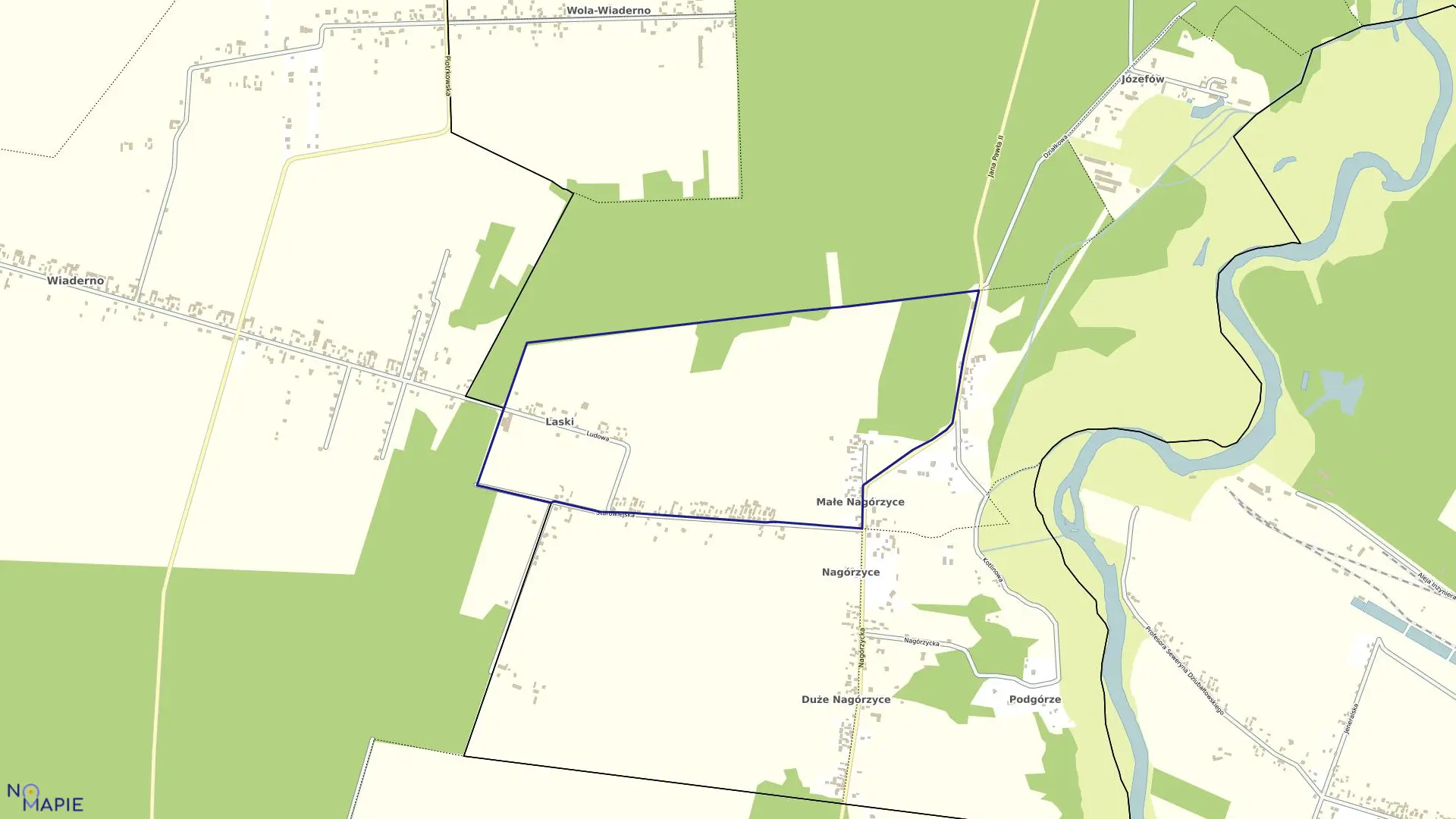 Mapa obrębu 28 w mieście Tomaszów Mazowiecki